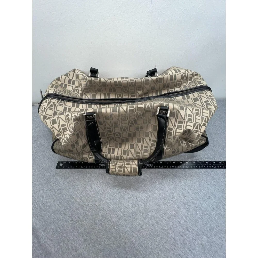 Kenneth Cole Reaction Beige 22" Rolling Duffel Bag Travel Carry On Wheeled Bag - Picture 13 of 16